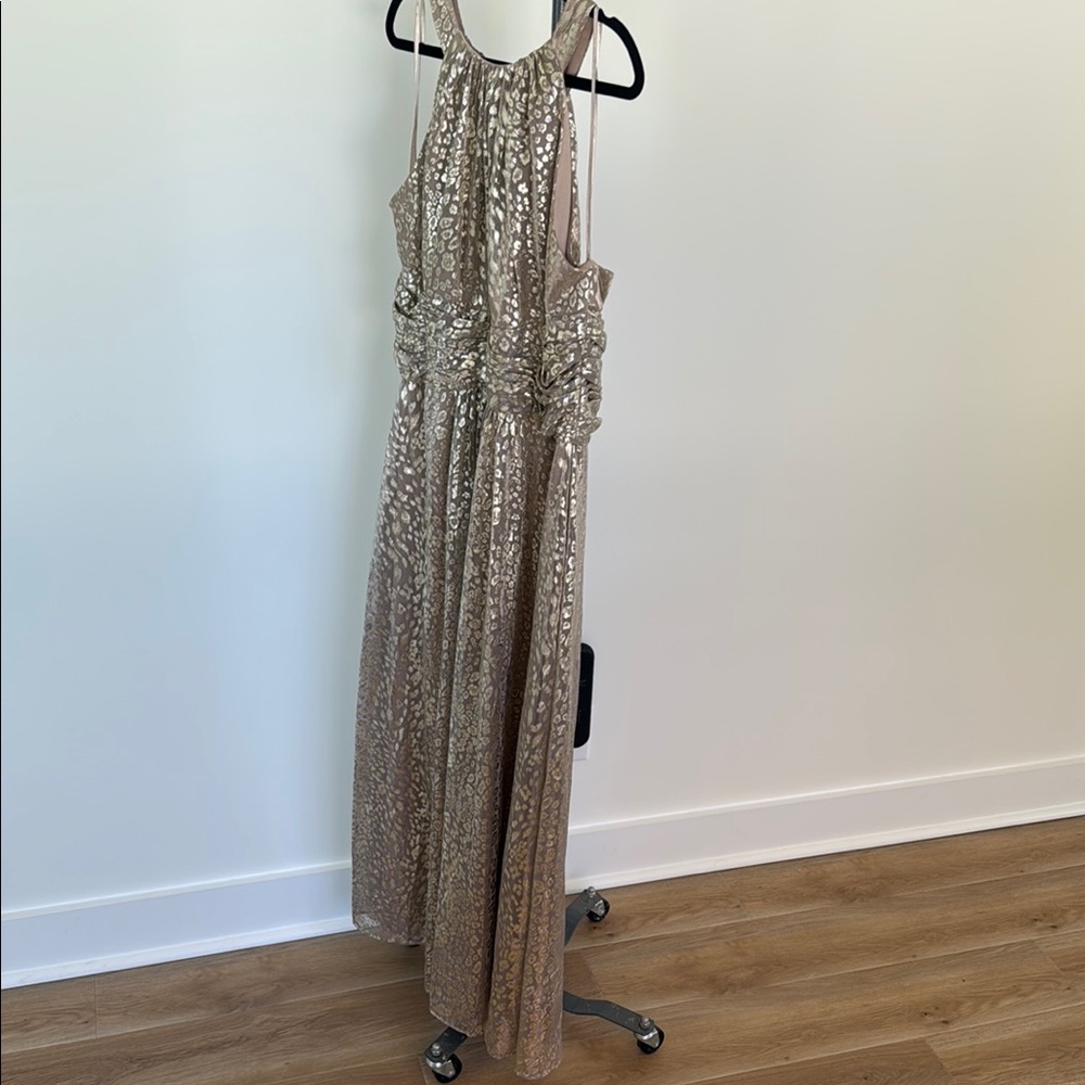 Eliza J Cream Halter Gown for Weddings